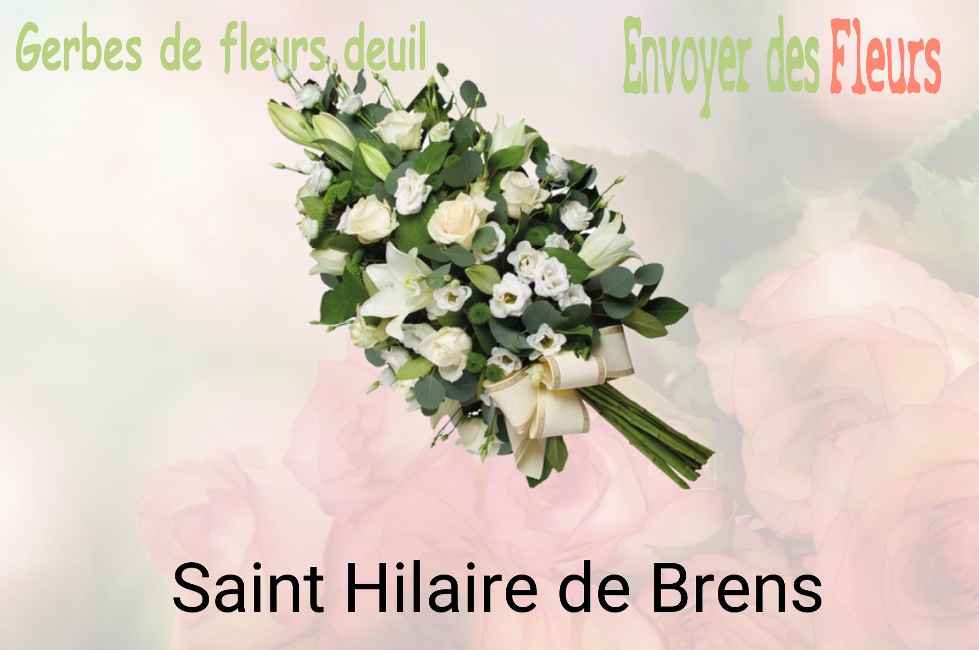 Gerbe de fleurs de deuil livrée à Saint-Hilaire-de-Brens